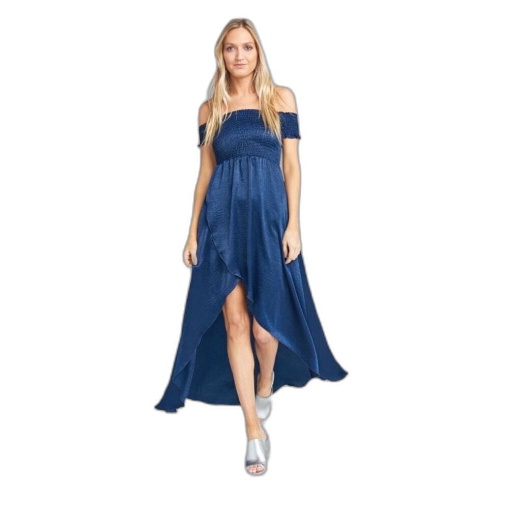 Show Me Your MuMu Willa Maxi Dress Bridesmaid Wedding Guest‎ Formal Blue Size S